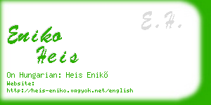 eniko heis business card